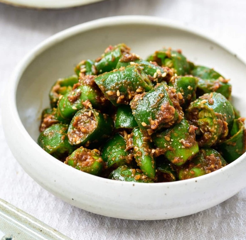 Green Chillies with Doenjang