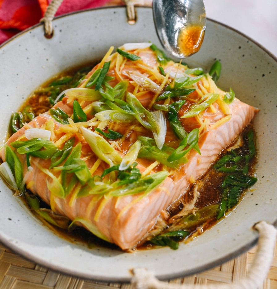 Steamed Salmon "Shanghai Style"